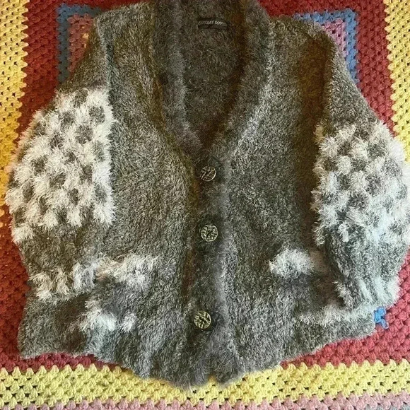 Women’s Gertrude Sampson Wooly Cardigan Size M/L - Picture 2 of 8